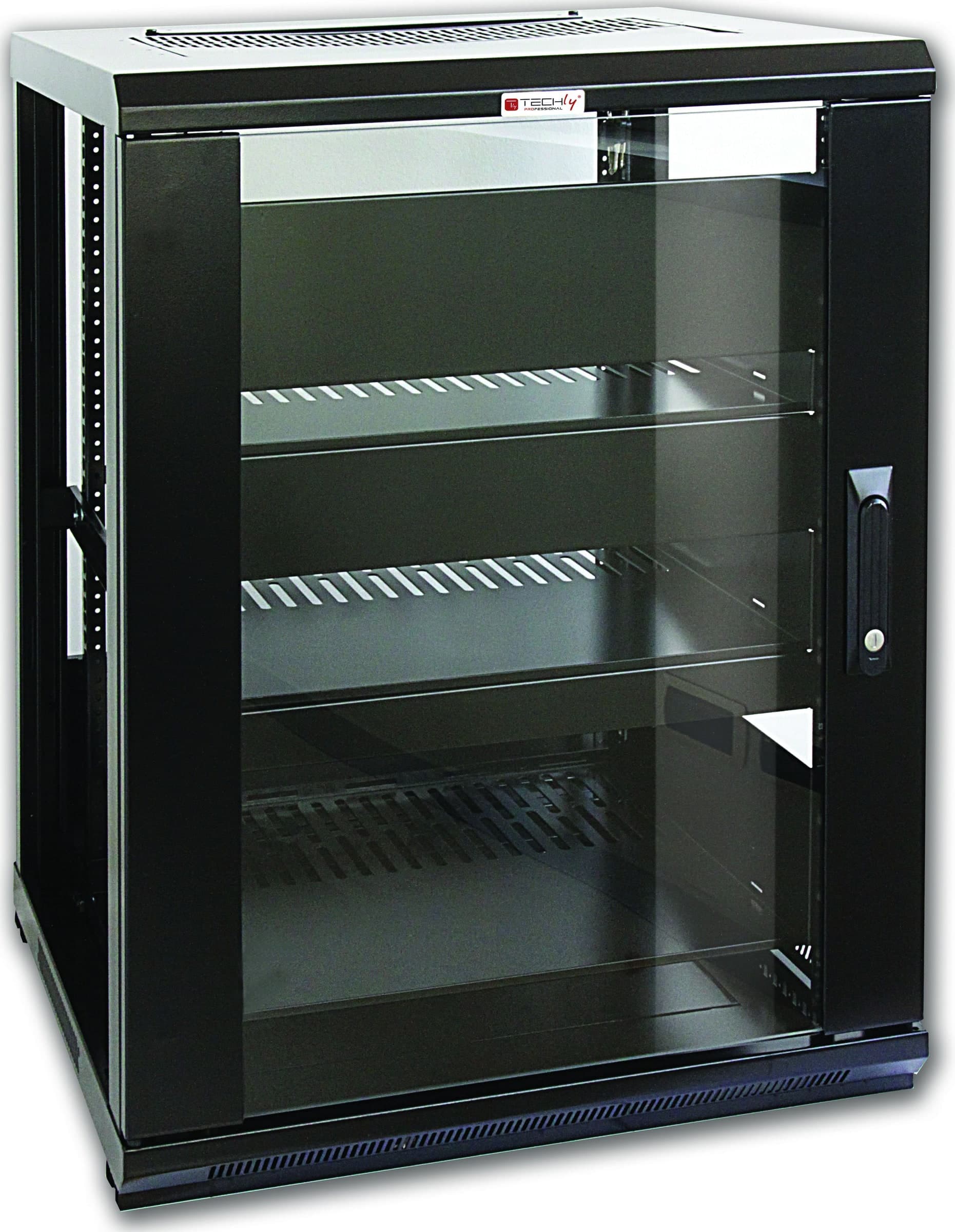 Armadio Rack 19'' 600x600 15U per Audio Video Nero - 6