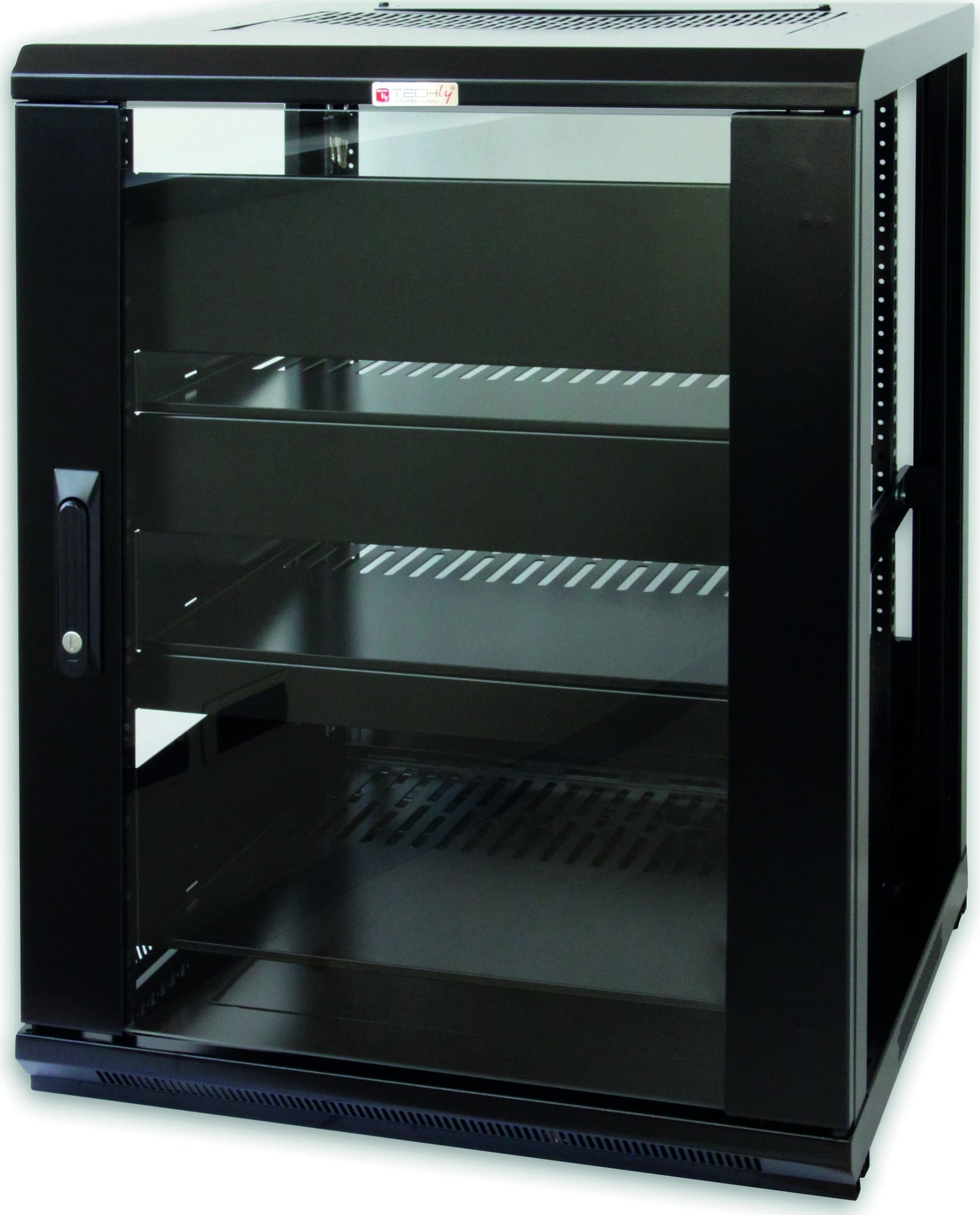 Armadio Rack 19'' 600x600 15U per Audio Video Nero - 7