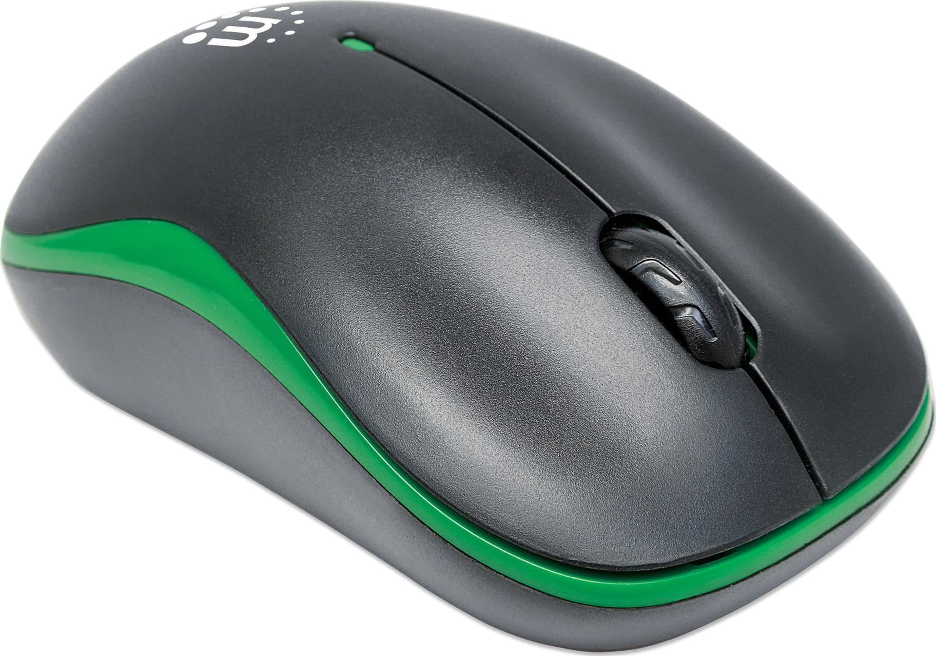 Mouse Ottico Wireless con Micro Ricevitore USB 1000 Dpi Nero/Verde - 22