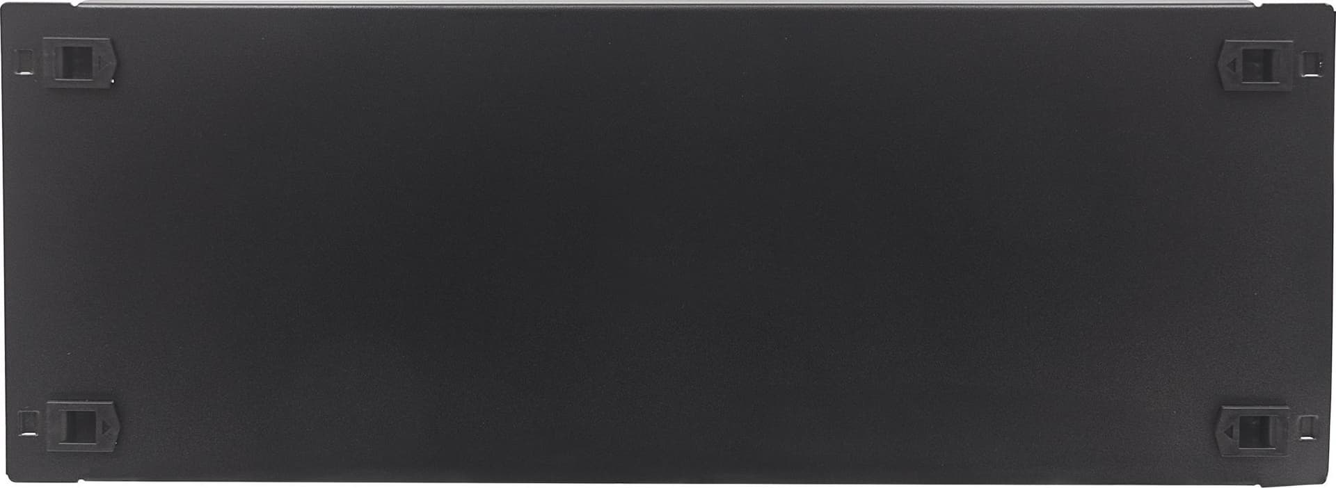 Pannello Cieco Toolless a Clip per Armadi Rack 19'' 4U Nero - 8