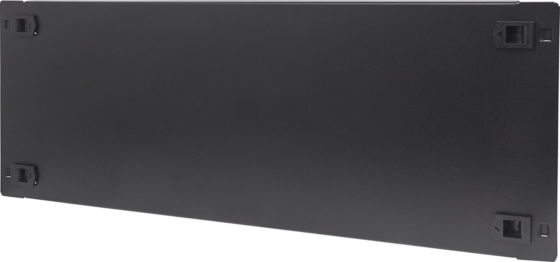 Pannello Cieco Toolless a Clip per Armadi Rack 19'' 4U Nero - 10