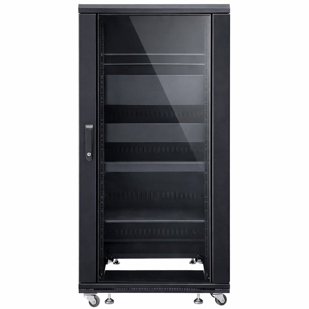 Armadio Rack 19'' 600x600 27U per Audio Video Nero - 11