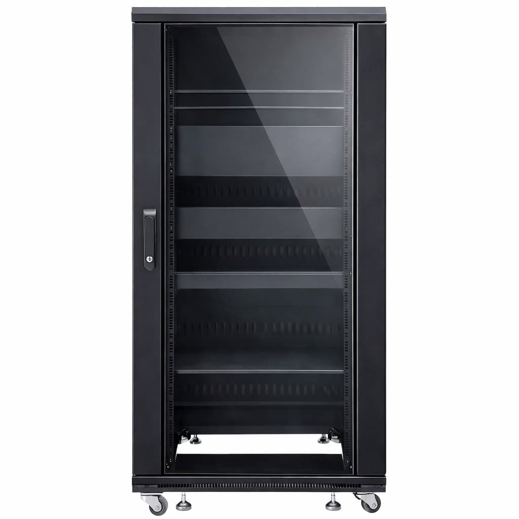 Armadio Rack 19'' 600x600 27U per Audio Video Nero - 14