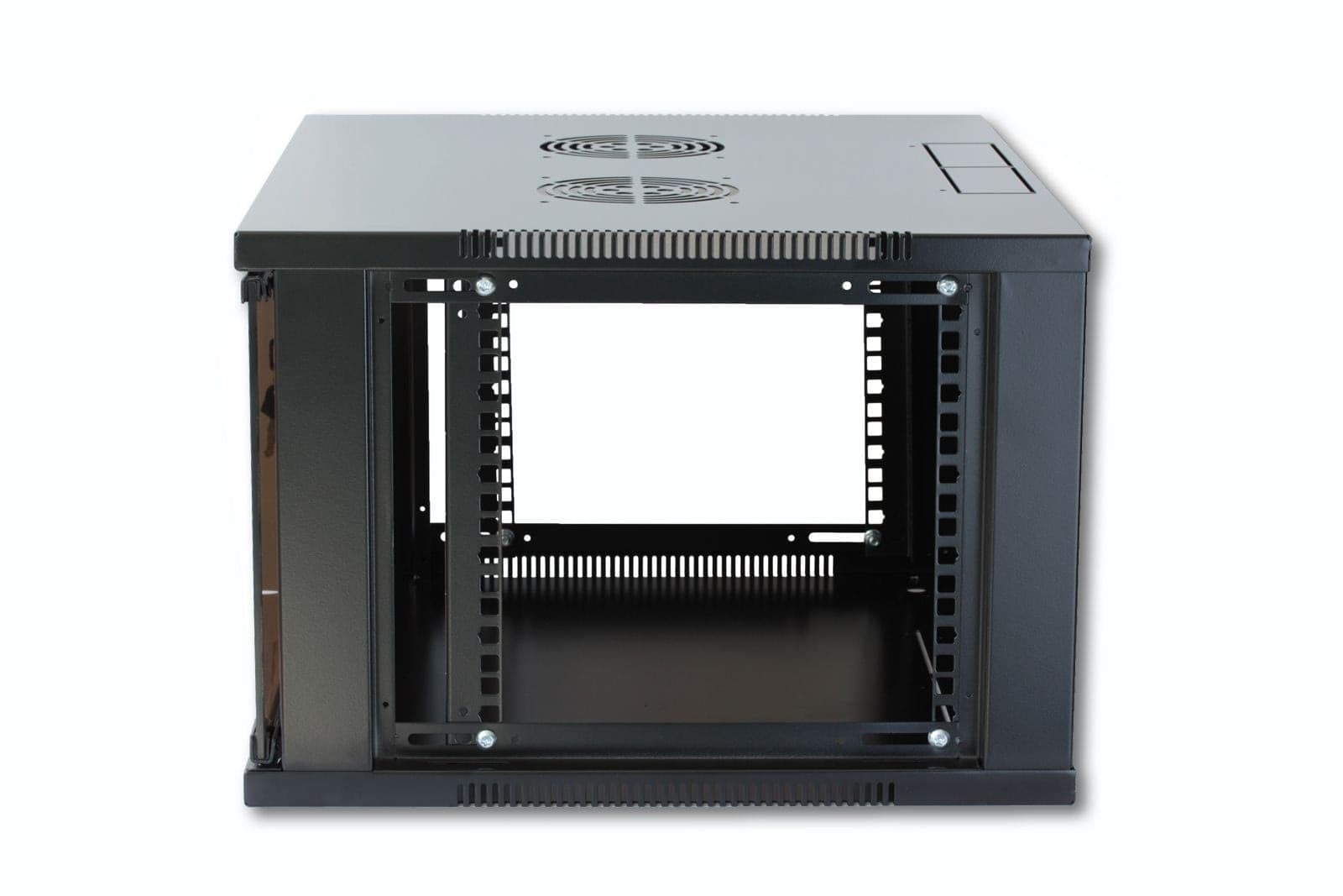 Armadio Rack 19'' a Muro 9U prof. 450 Nero Assemblato - 9