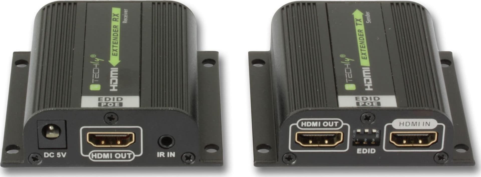 Amplificatore Extender HDMI Full HD 3D POE su cavo Cat.6/6A/7 40m con EDID ed IR - 10