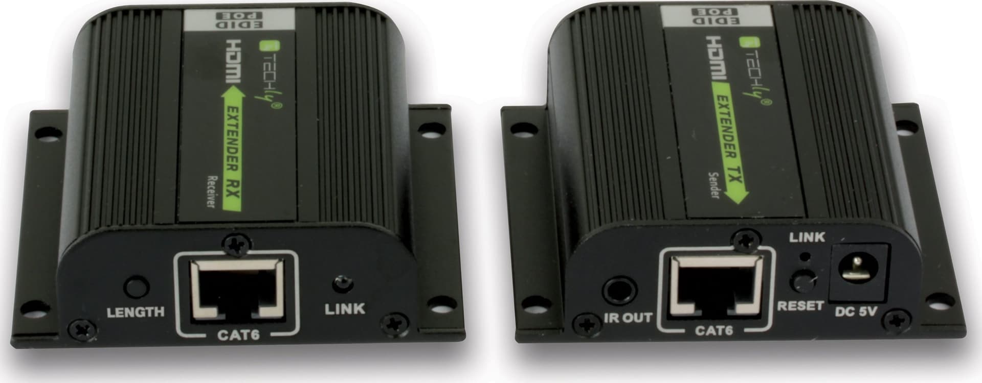 Amplificatore Extender HDMI Full HD 3D POE su cavo Cat.6/6A/7 40m con EDID ed IR - 6