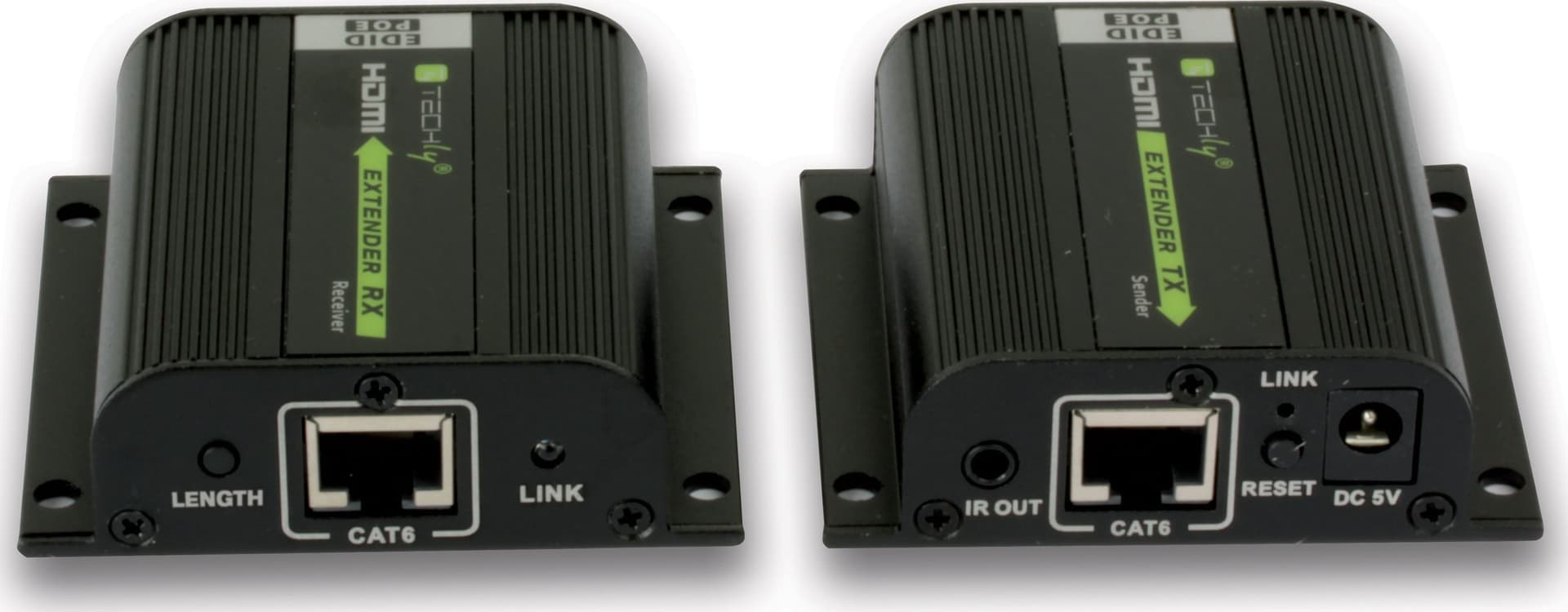 Amplificatore Extender HDMI Full HD 3D POE su cavo Cat.6/6A/7 40m con EDID ed IR - 7