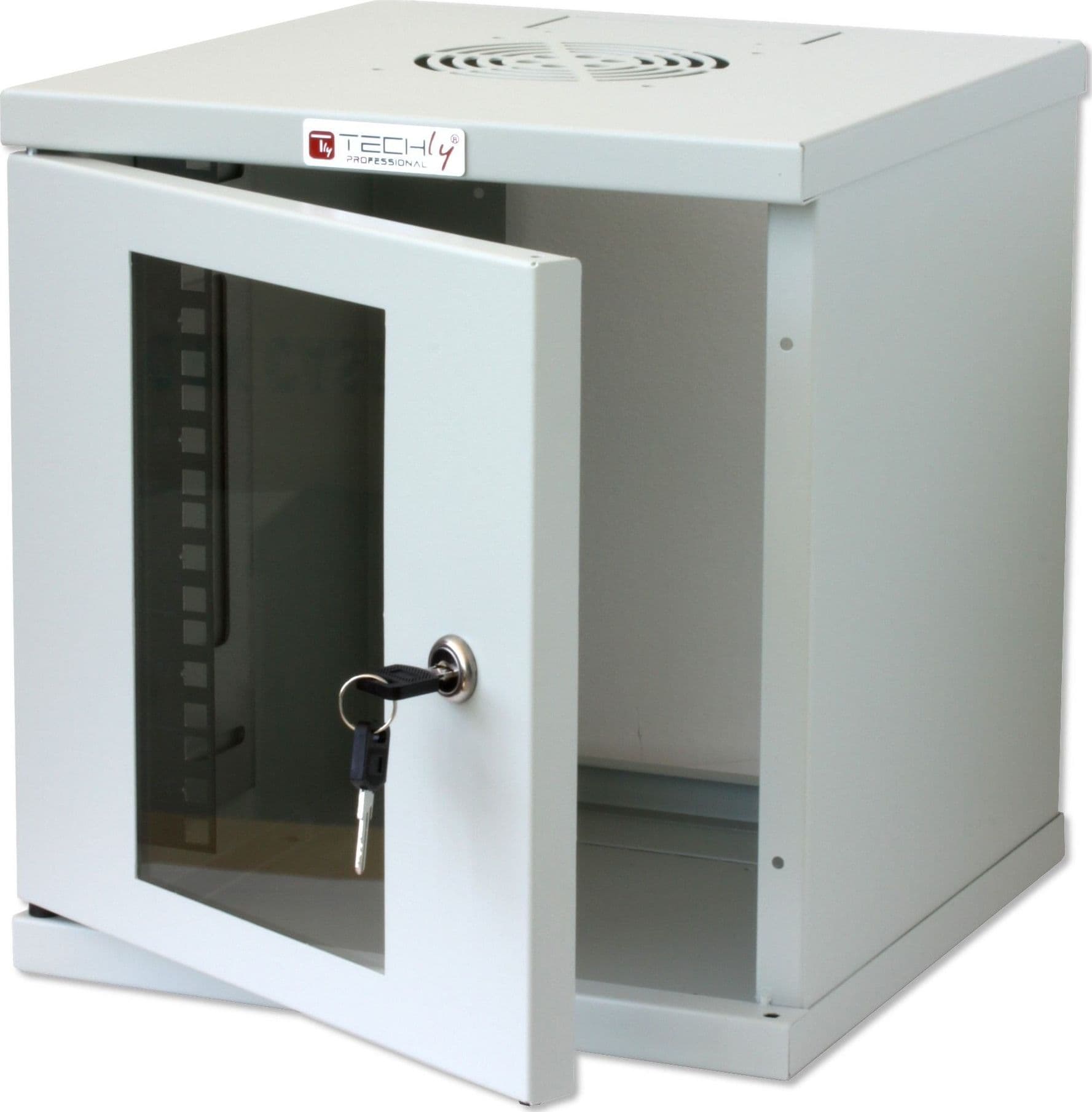 Armadio Rack 10'' a muro 6 unit&agrave Grigio - 9