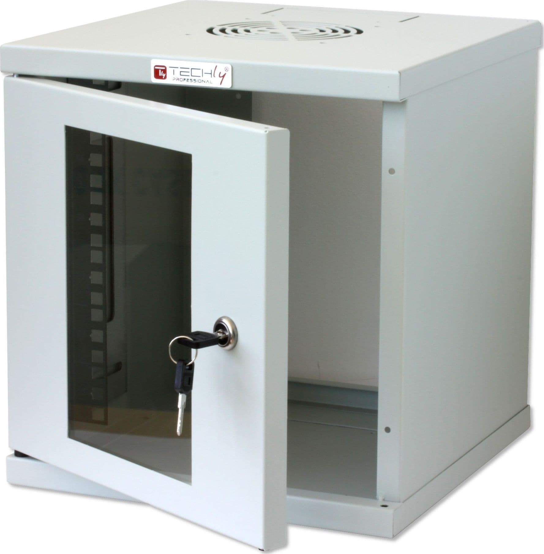 Armadio Rack 10'' a muro 6 unit&agrave Grigio - 3