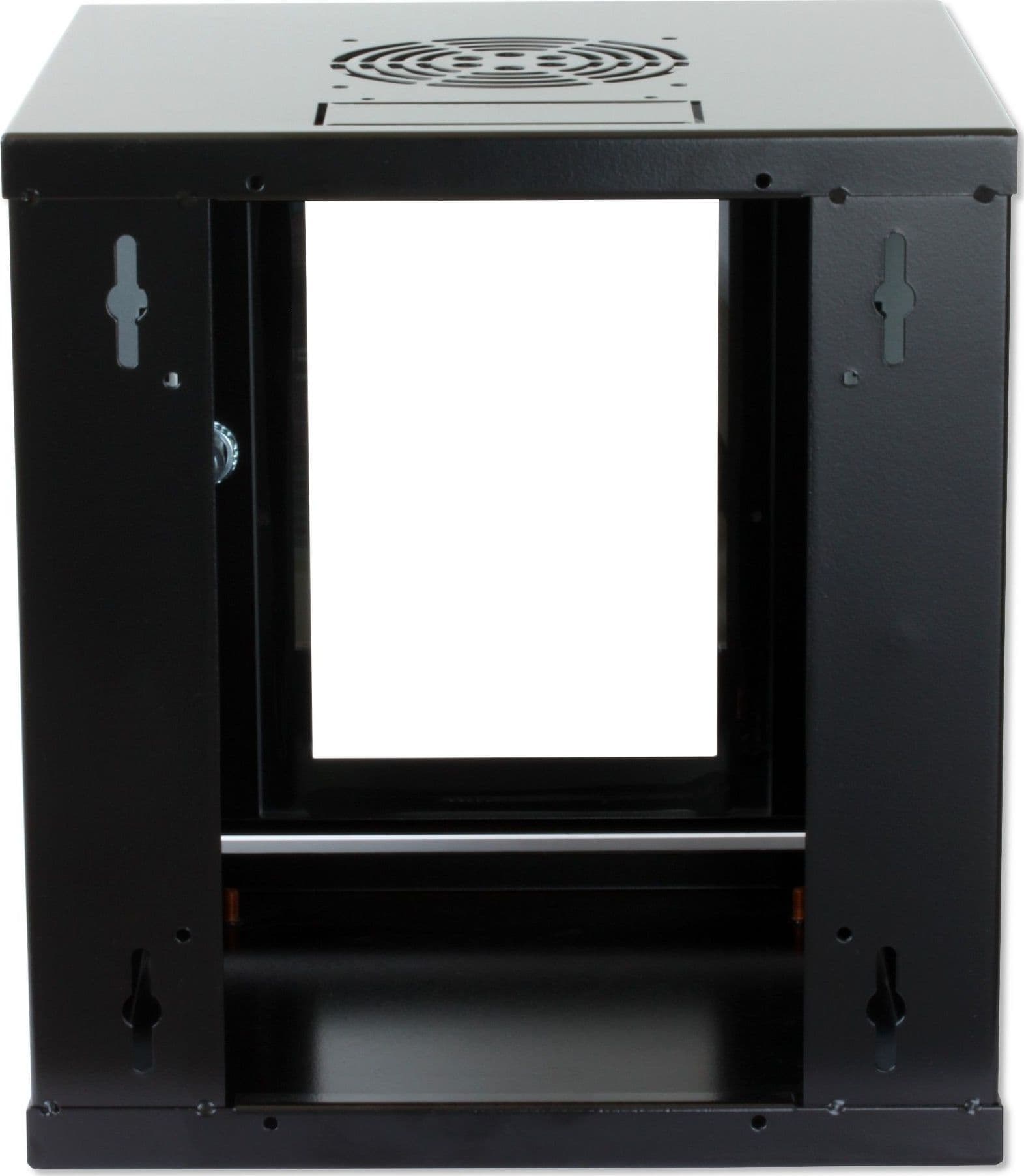 Armadio Rack 10'' a muro 6 unit&agrave Nero - 6