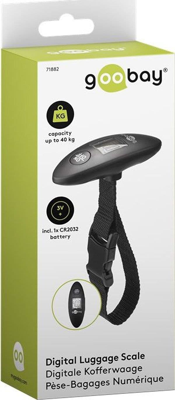 Pesa Valigie Digitale, Capacit&agrave 40 kg, Nero - 5