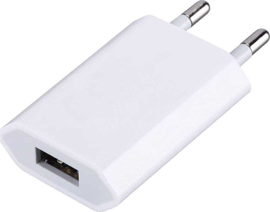 Caricatore USB 1A Compatto Spina Europea Bianco - 9