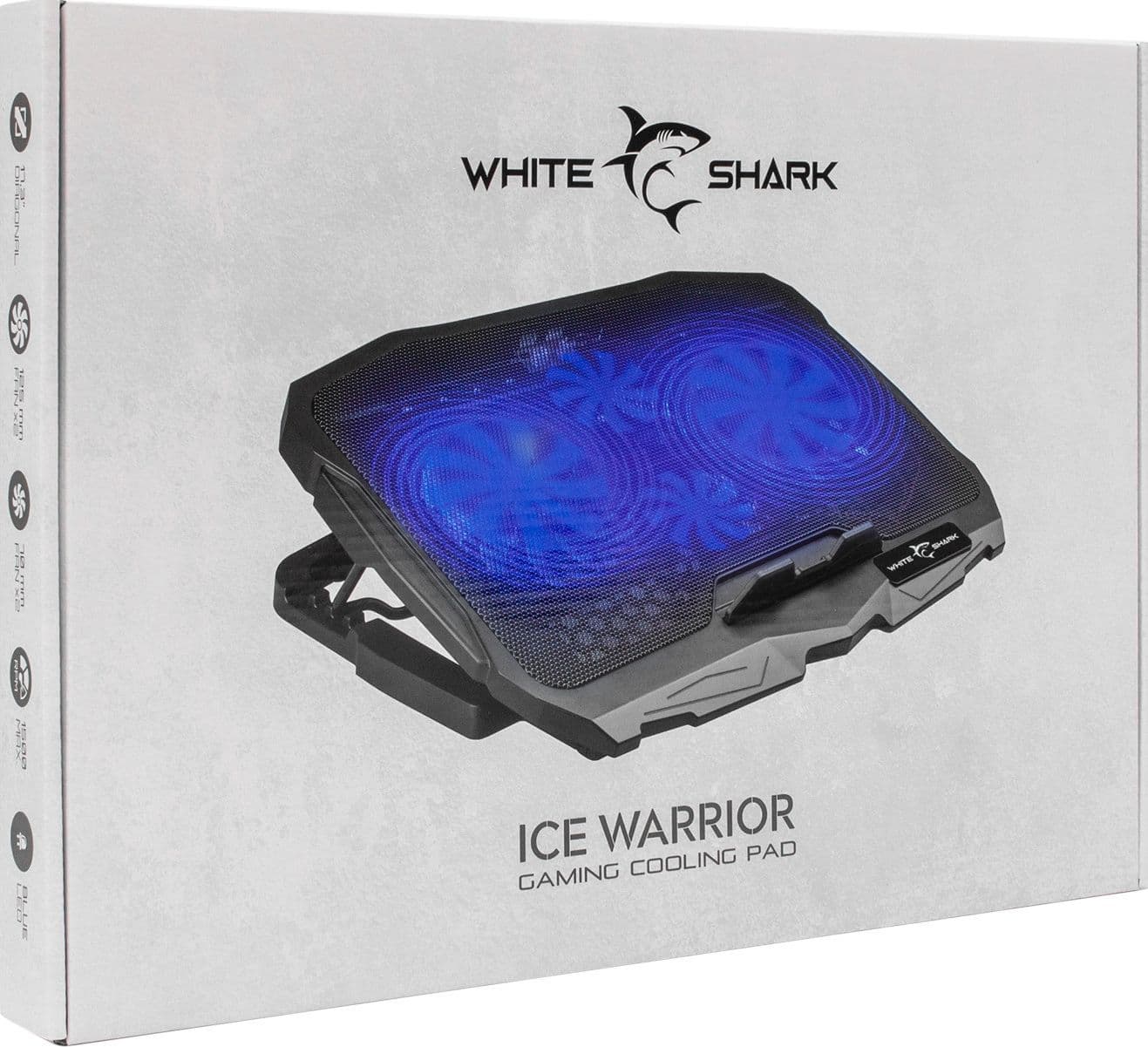 Dissipatore USB 4 Ventole per Notebook Illuminazione LED Blu - 7