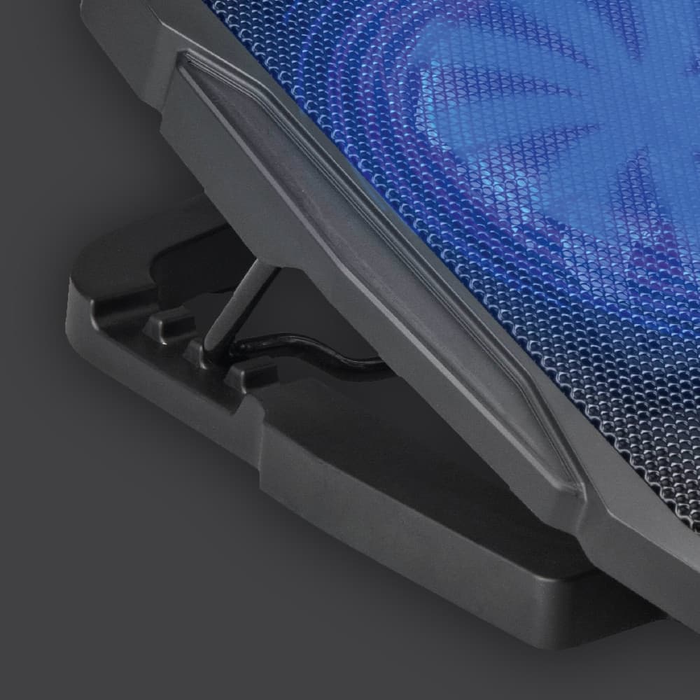 Dissipatore USB 4 Ventole per Notebook Illuminazione LED Blu - 8