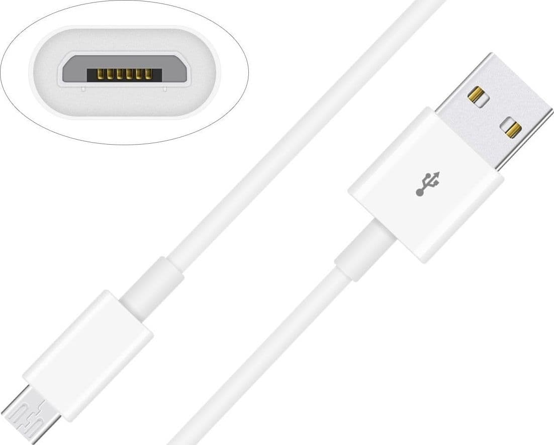 Cavo di Ricarica Rapida USB/Micro-USB 1m Bianco - 6