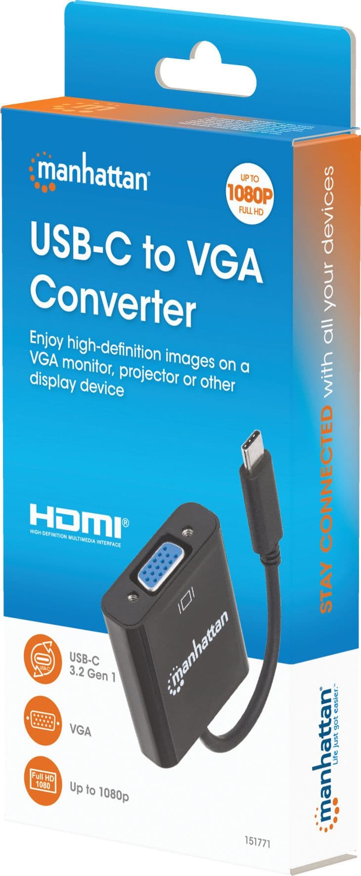 Adattatore Convertitore USB-C&trade Maschio a VGA Femmina - 24
