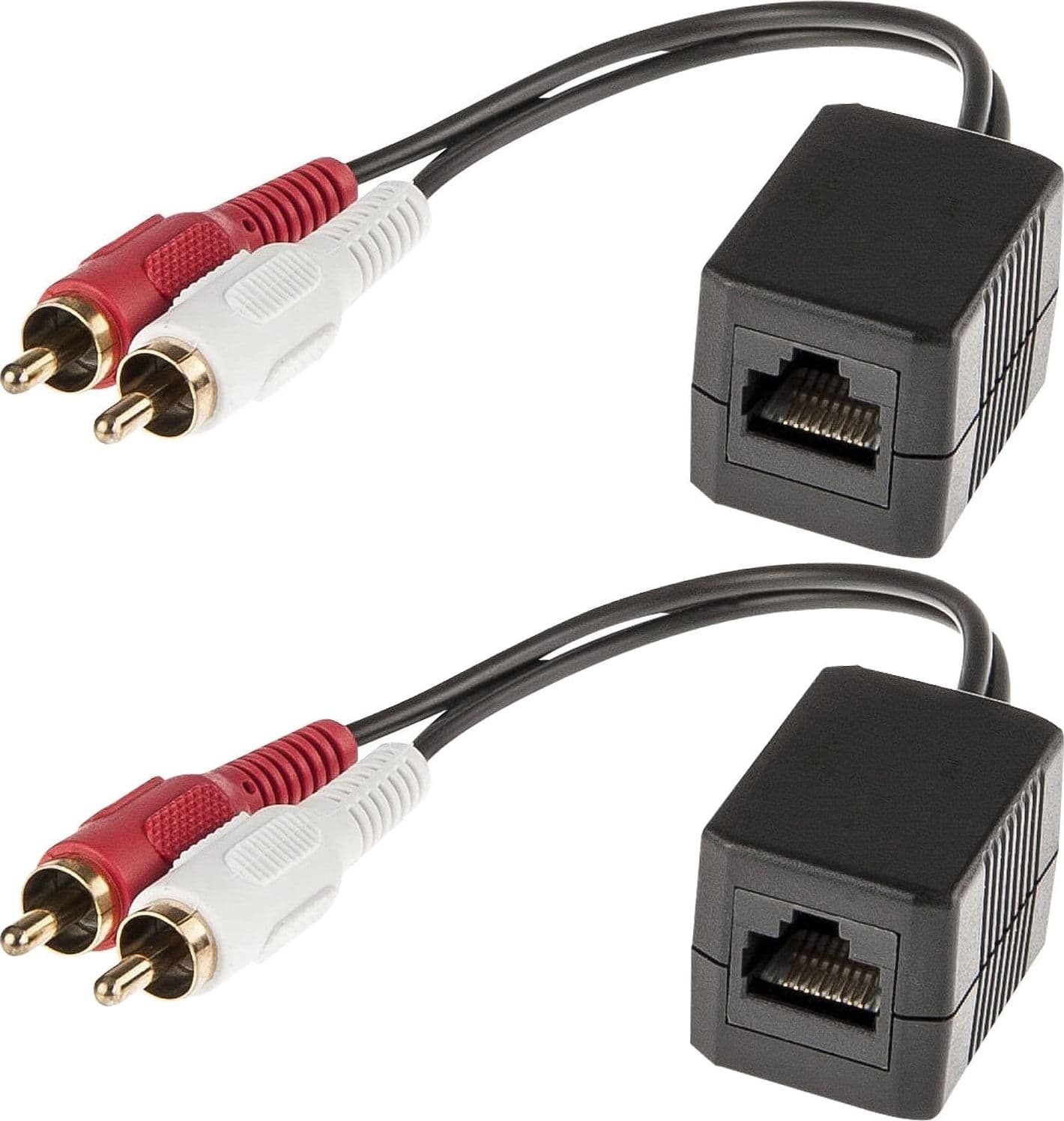 Convertitore Extender Audio RJ45 Cat.5 2xRCA - 5