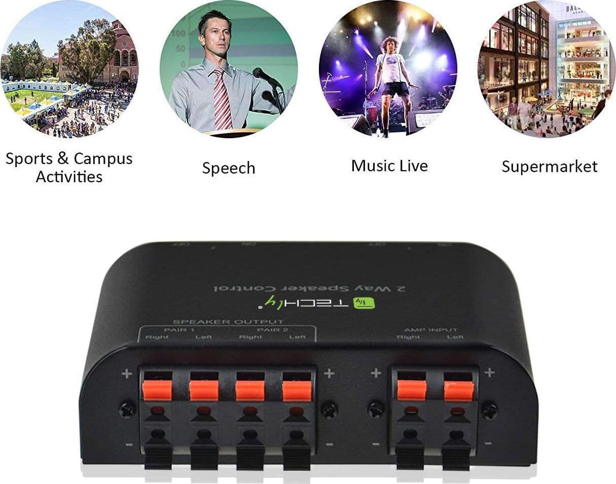 Commutatore Audio per Casse Acustiche 2 vie con Terminali a Pressione - 10