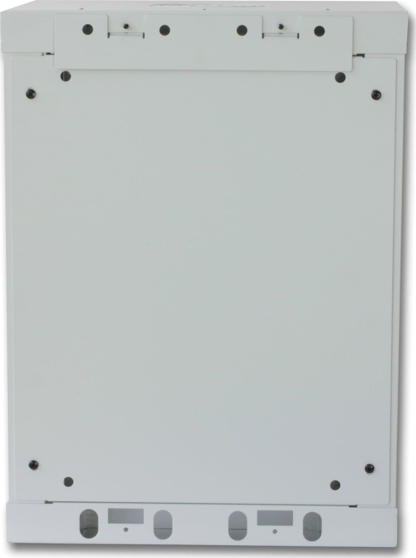 Armadio Rack 10'' a muro 6 unit&agrave con pannelli asportabili Grigio prof. 300 mm - 12
