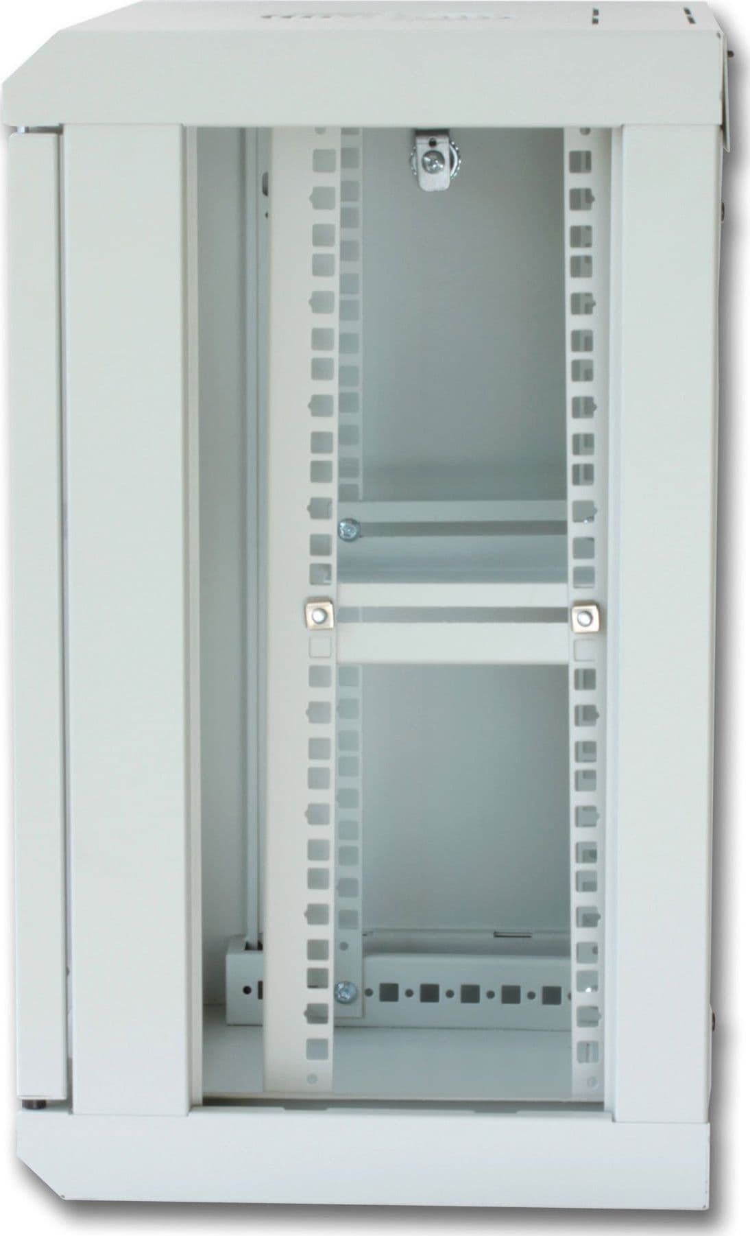 Armadio Rack 10'' a muro 9 unit&agrave con pannelli asportabili Grigio prof. 300 mm - 13