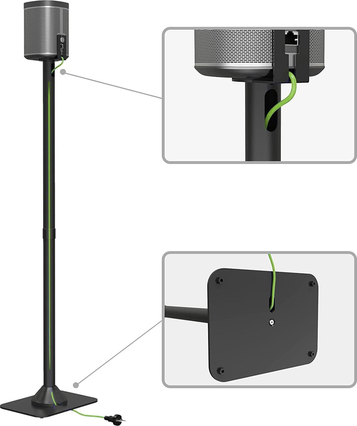 Supporto da Pavimento per Diffusore Audio Sonos Play 1 nero - 13