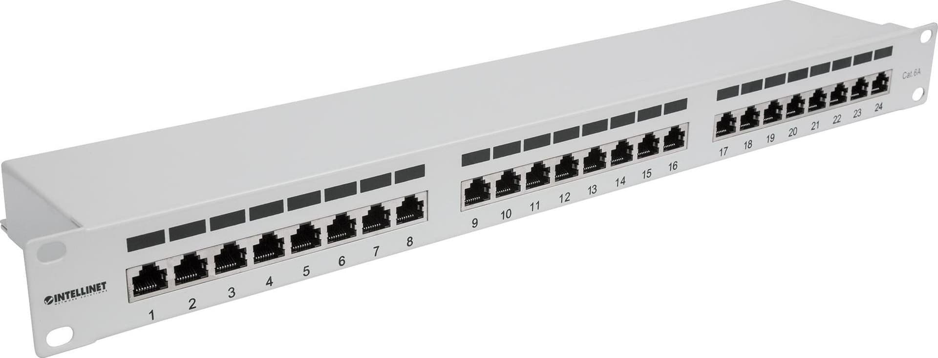 Pannello Patch FTP 24 porte 19'' Cat6a Grigio - 10