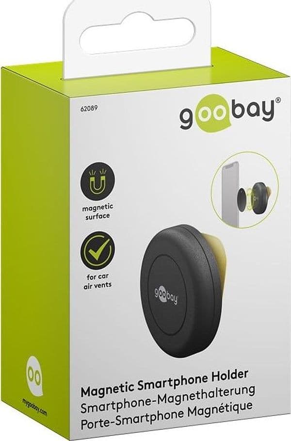 Supporto Magnetico Autoadesivo per Smartphone e Tablet Nero - 14