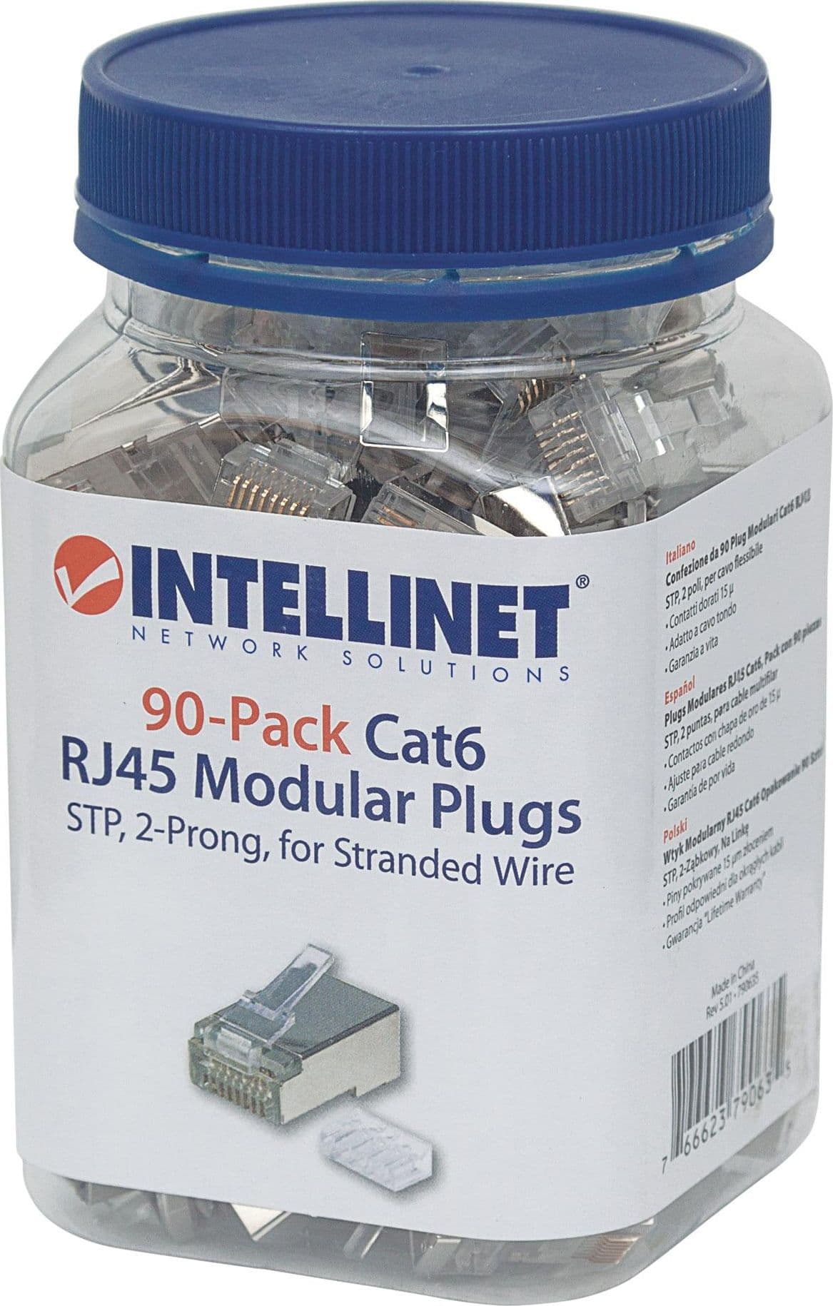 Confezione da 90 Plug Modulari Cat6 RJ45 STP - 5