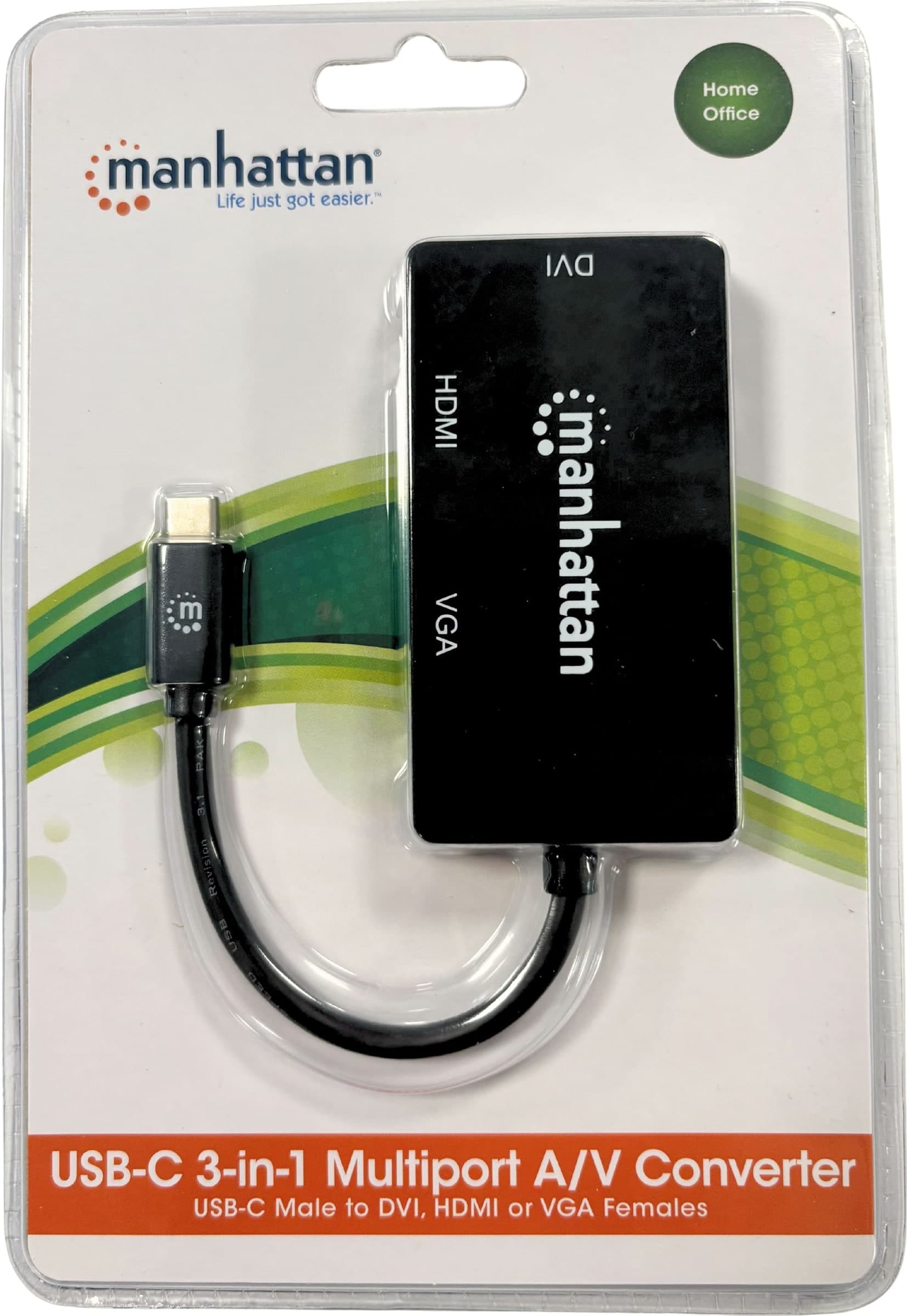 Convertitore Audio Video USB-C&trade 3-in-1 Multiporta HDMI DVI VGA - 18