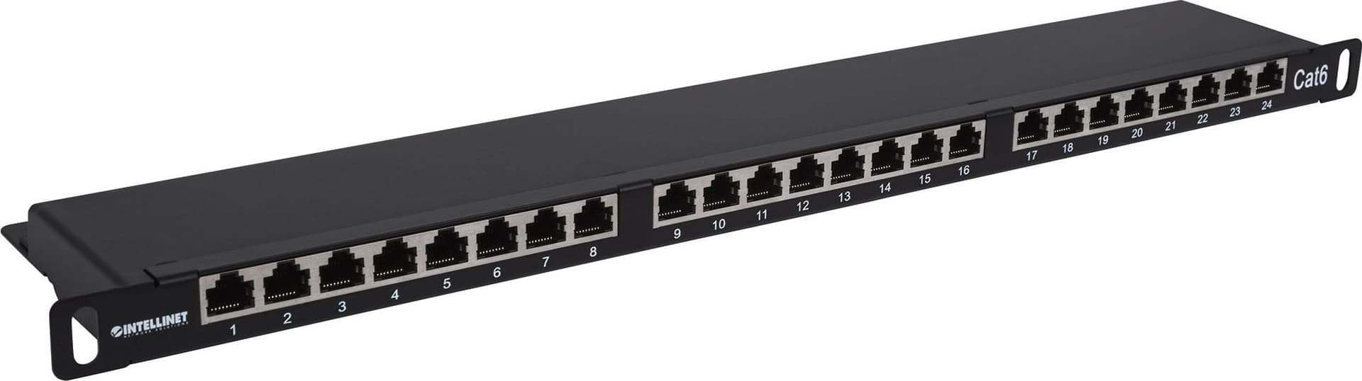 Pannello Patch 24 posti 19'' 0.5U Cat6 FTP Nero - 12