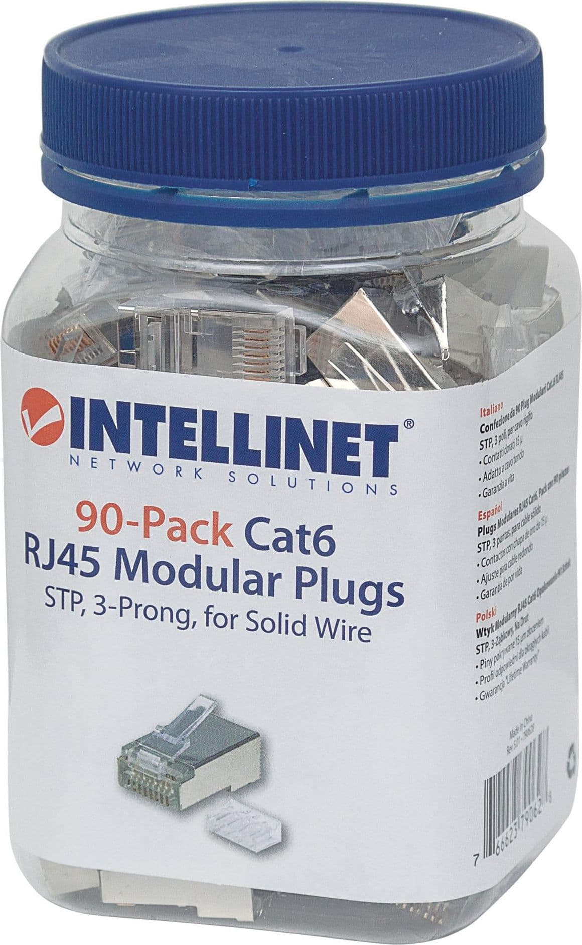 Confezione da 90 Plug Modulari Cat.6 RJ45 STP - 5