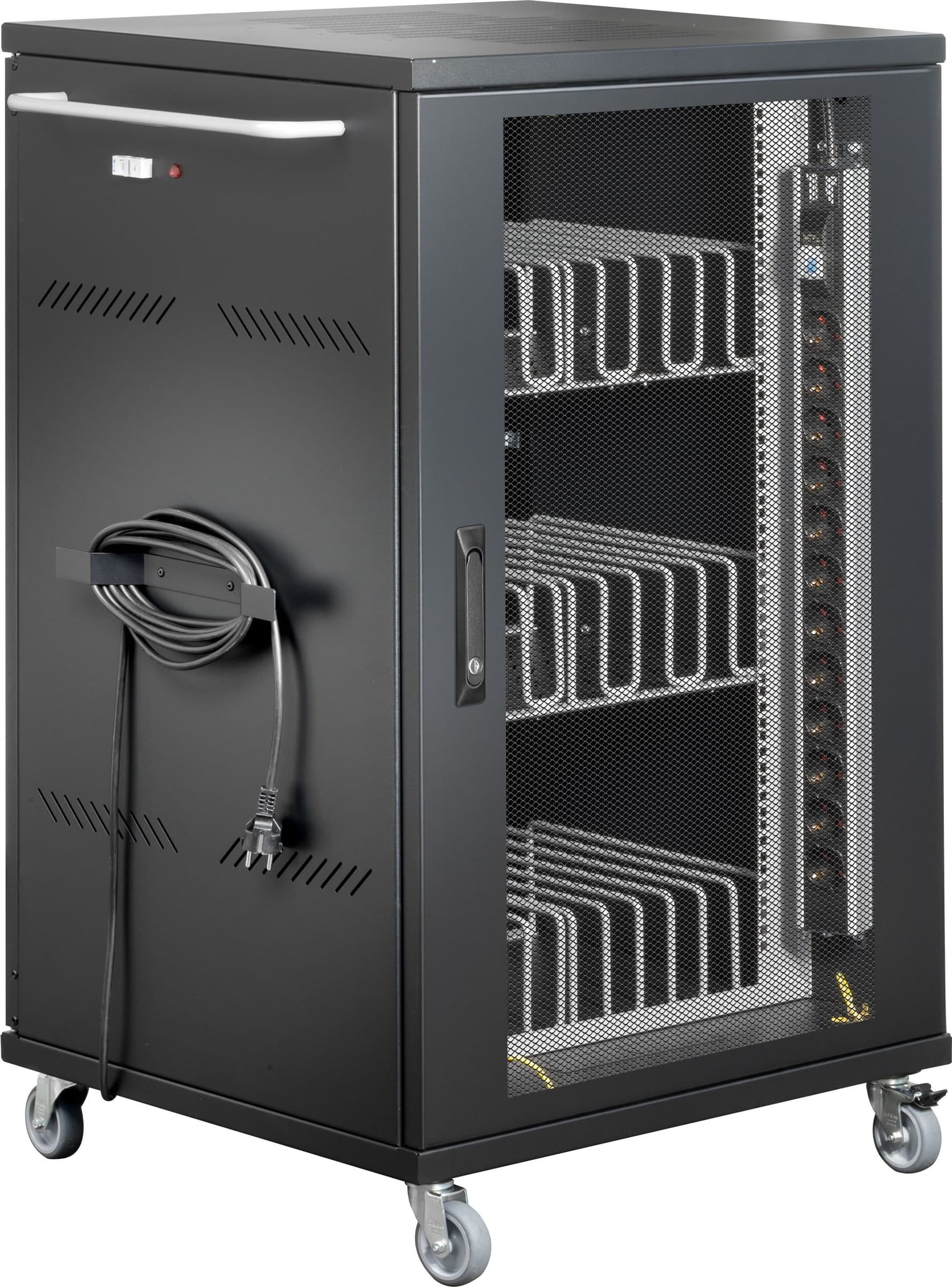 Carrello Stazione di Ricarica Ventilato 36 Notebook o Smartphone Nero - 17