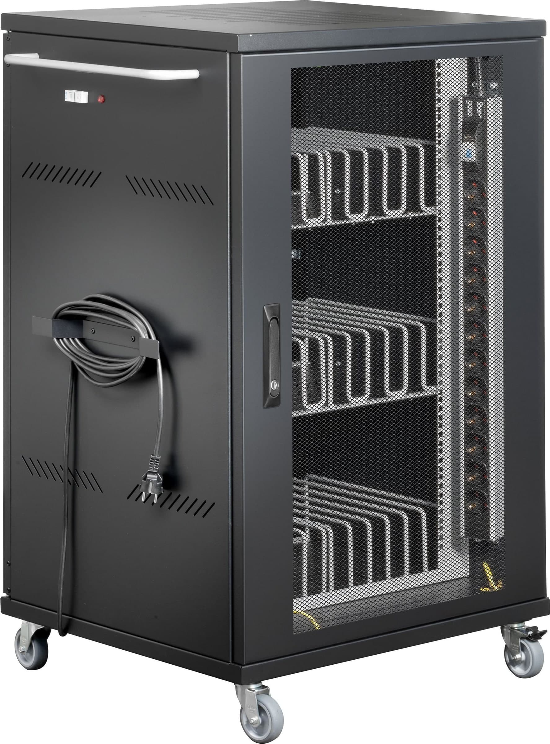 Carrello Stazione di Ricarica Ventilato 36 Notebook o Smartphone Nero - 18