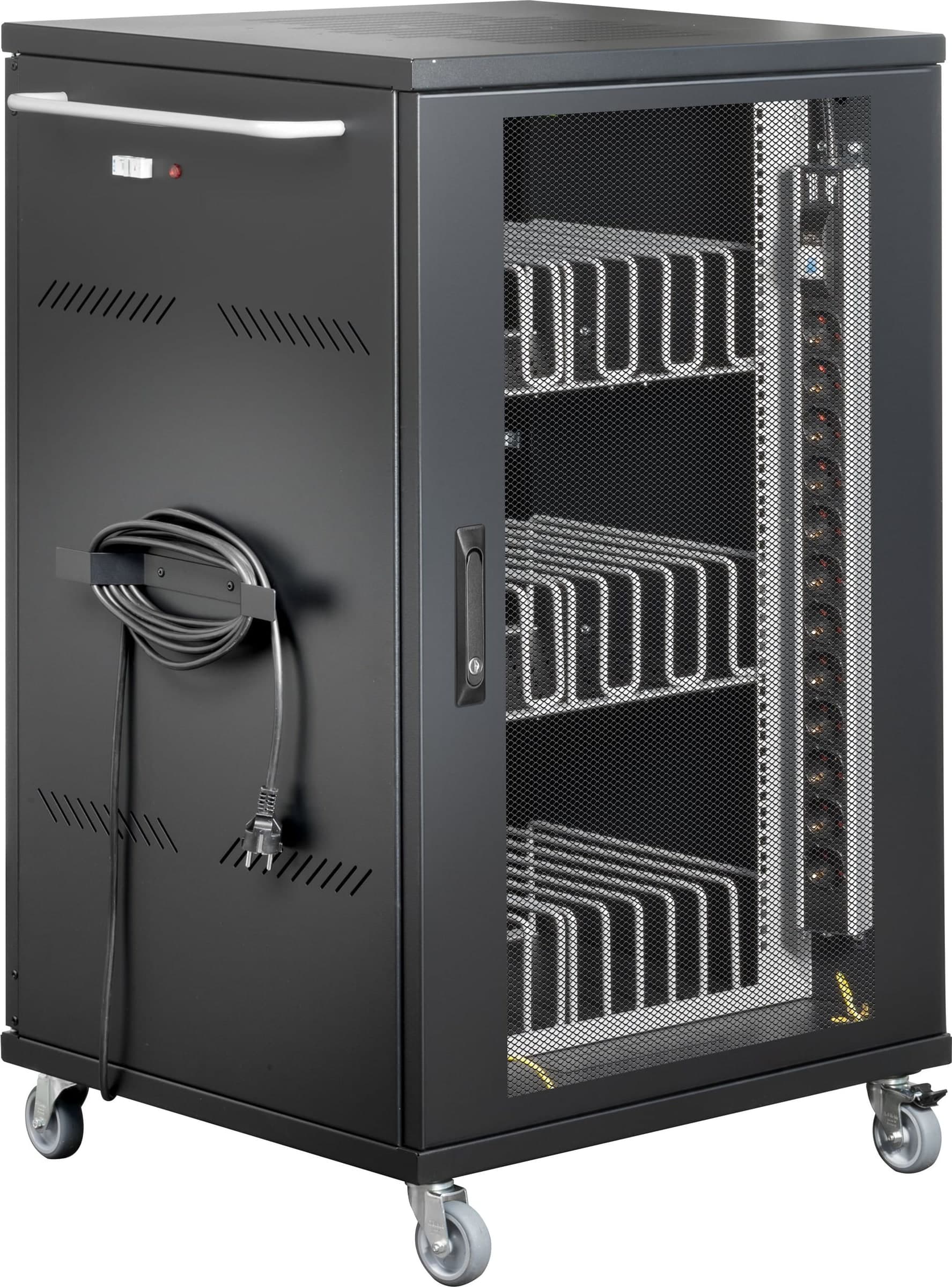 Carrello Stazione di Ricarica Ventilato 36 Notebook o Smartphone Nero - 23