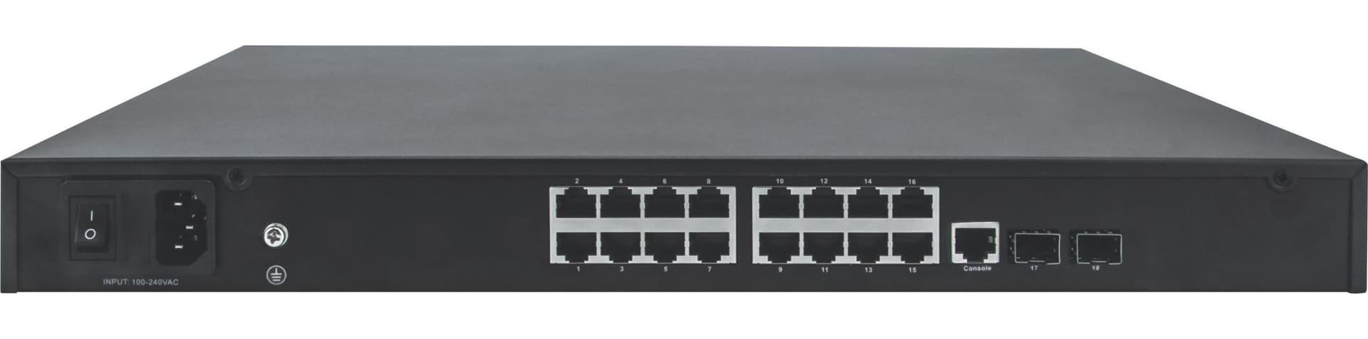 Switch AV Gigabit Ethernet PoE+ a 16 porte 2 SFP - 11