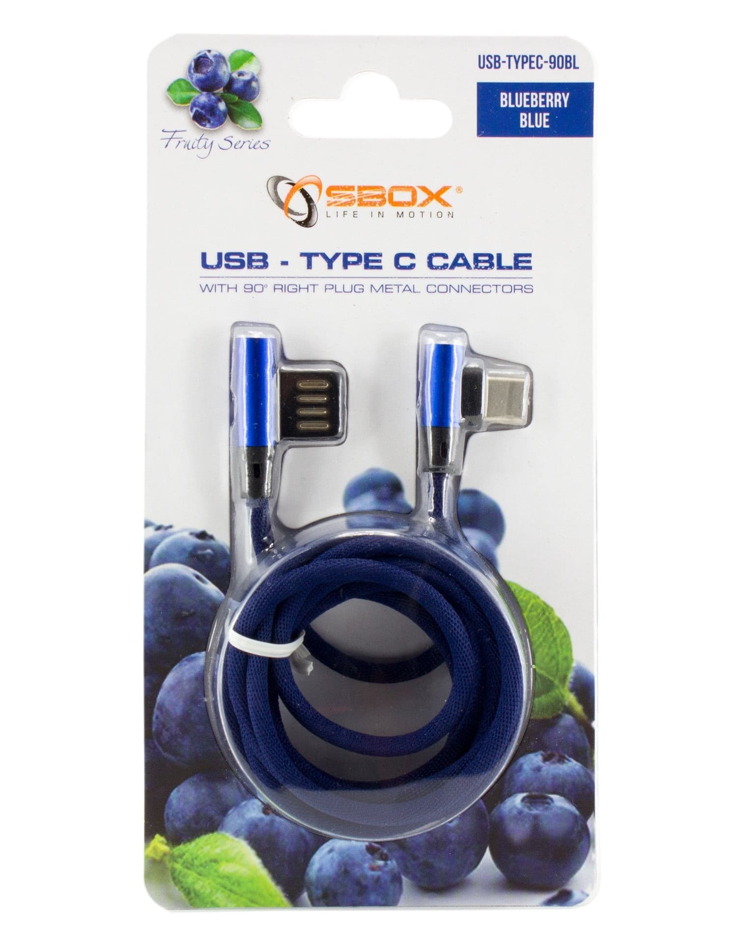 Cavo USB Angolato 90&deg USB A/USB-C 1.5m Blu - 8