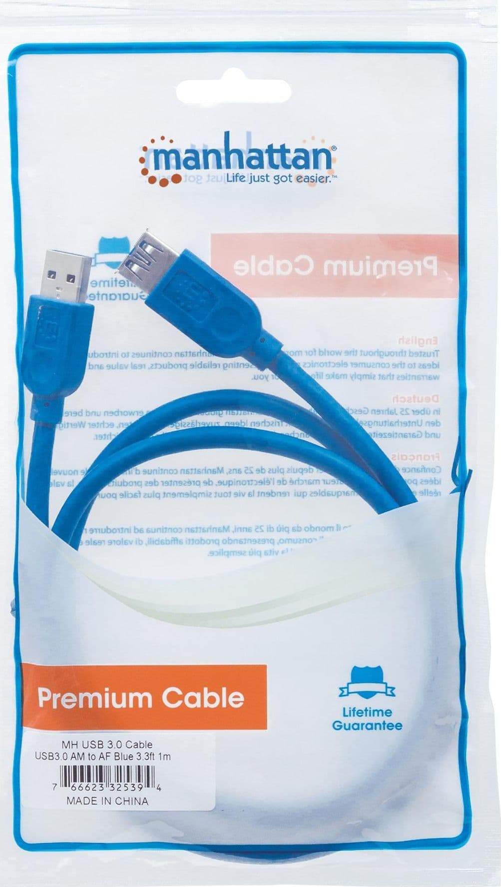 Cavo Prolunga USB 3.2 Gen 1 SuperSpeed A/A M/F 1m - 8