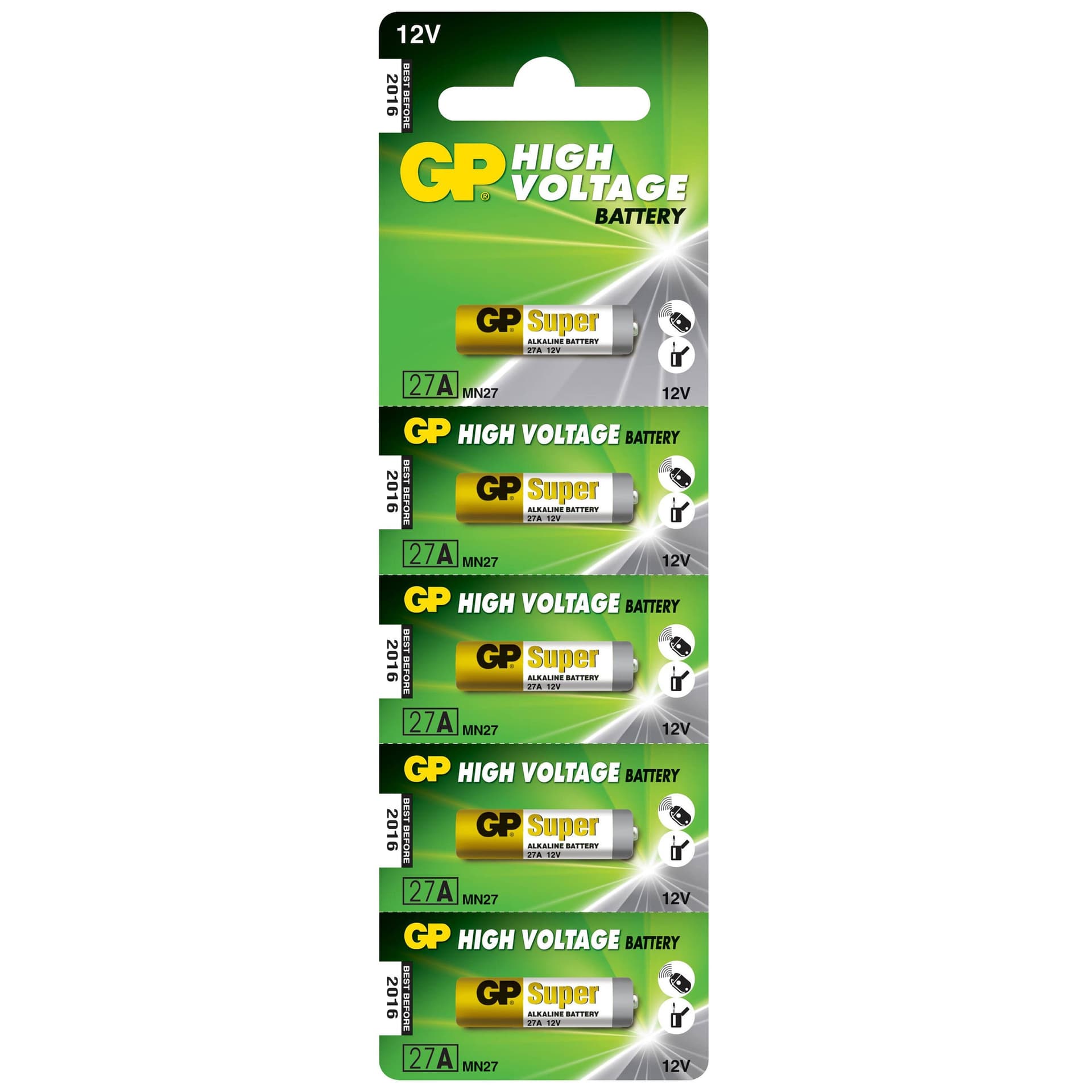 Blister 5 Batterie Alcaline Specialistiche 27A - 5