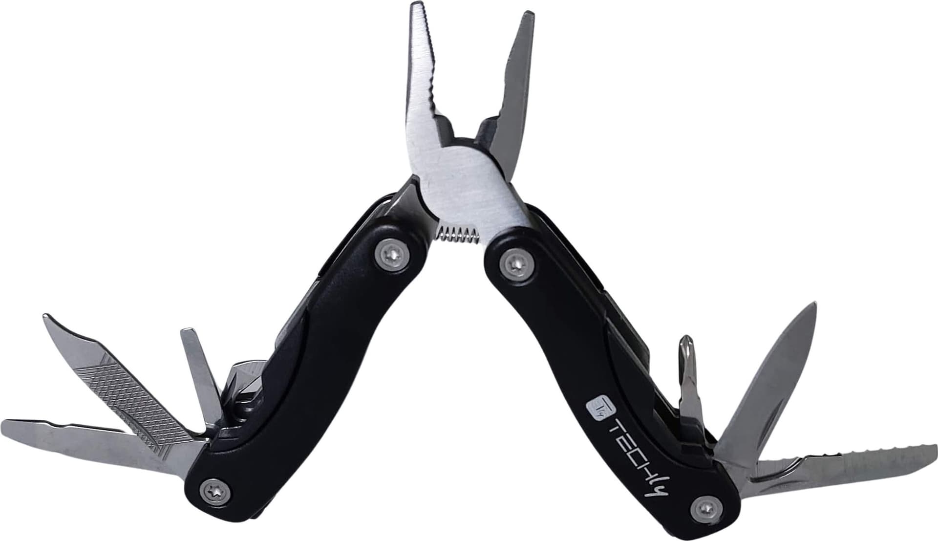 Mini Pinza Multiuso in Acciaio Inossidabile e Alluminio con Custodia - 13