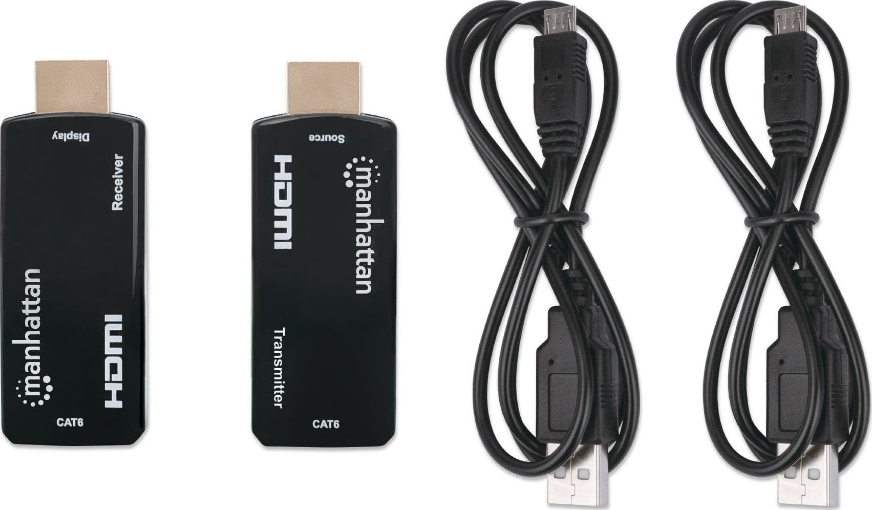 Extender HDMI Over Ethernet 1080p Compatto Nero - 12