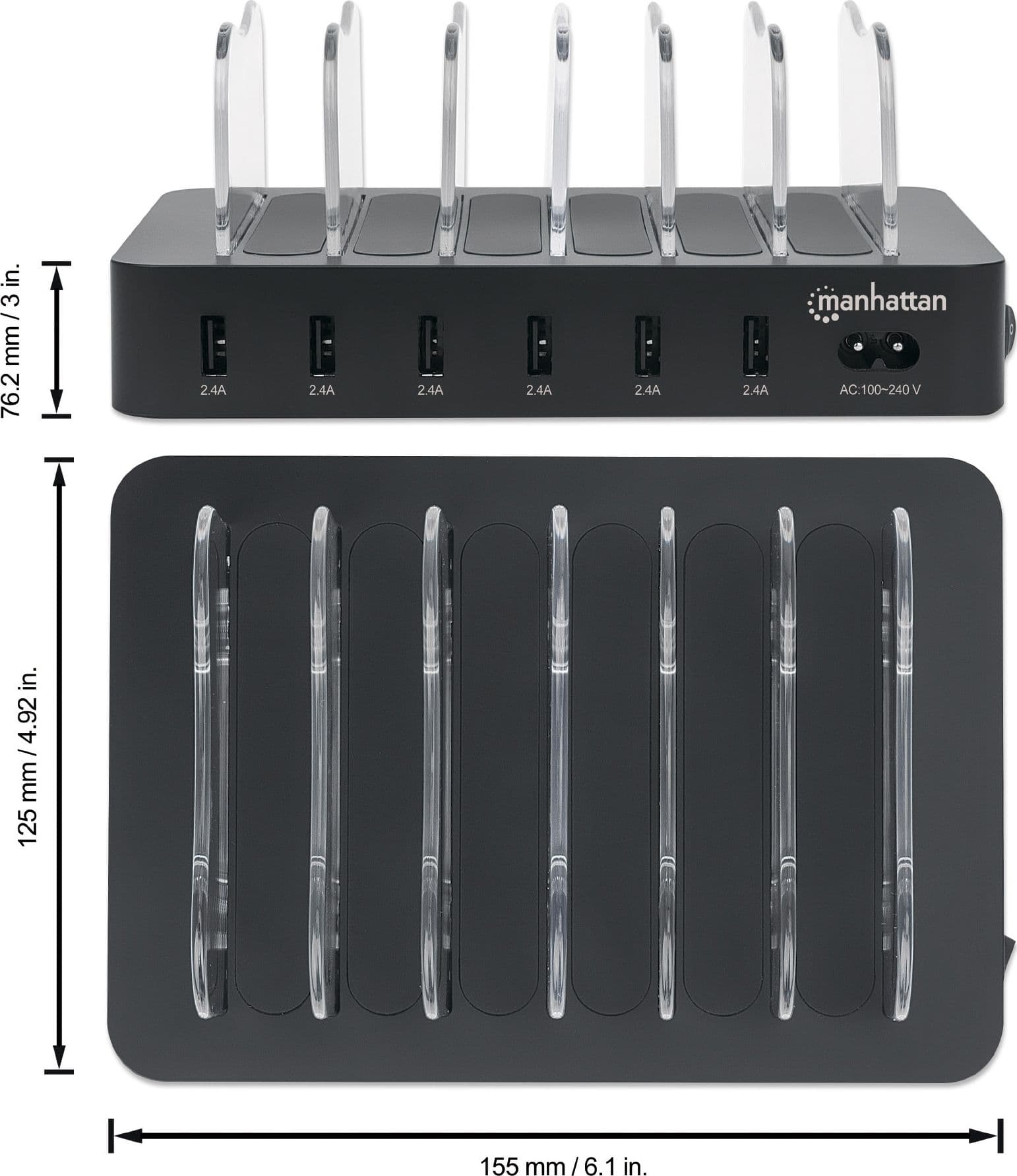 Docking Station Stazione di ricarica 6 porte USB - 6