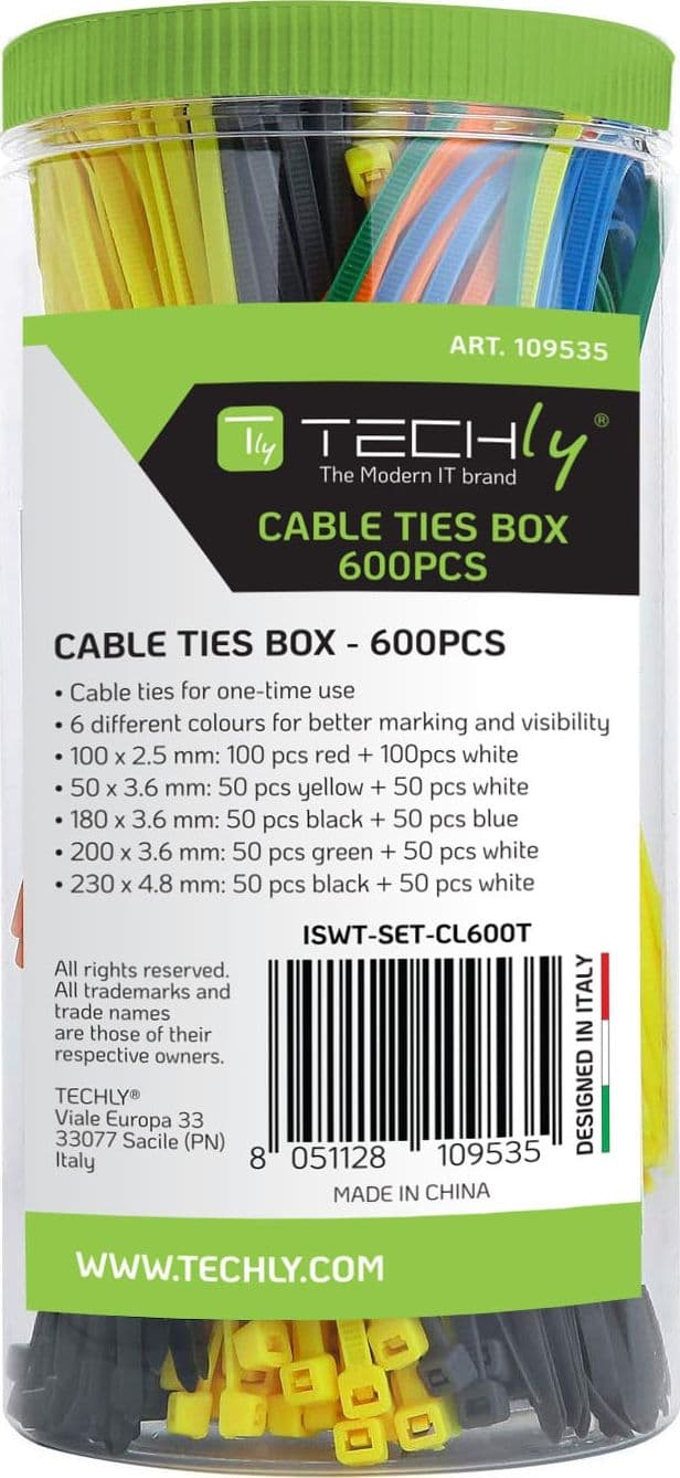 Fascette Fermacavo Colorate Kit da 600pz - 7