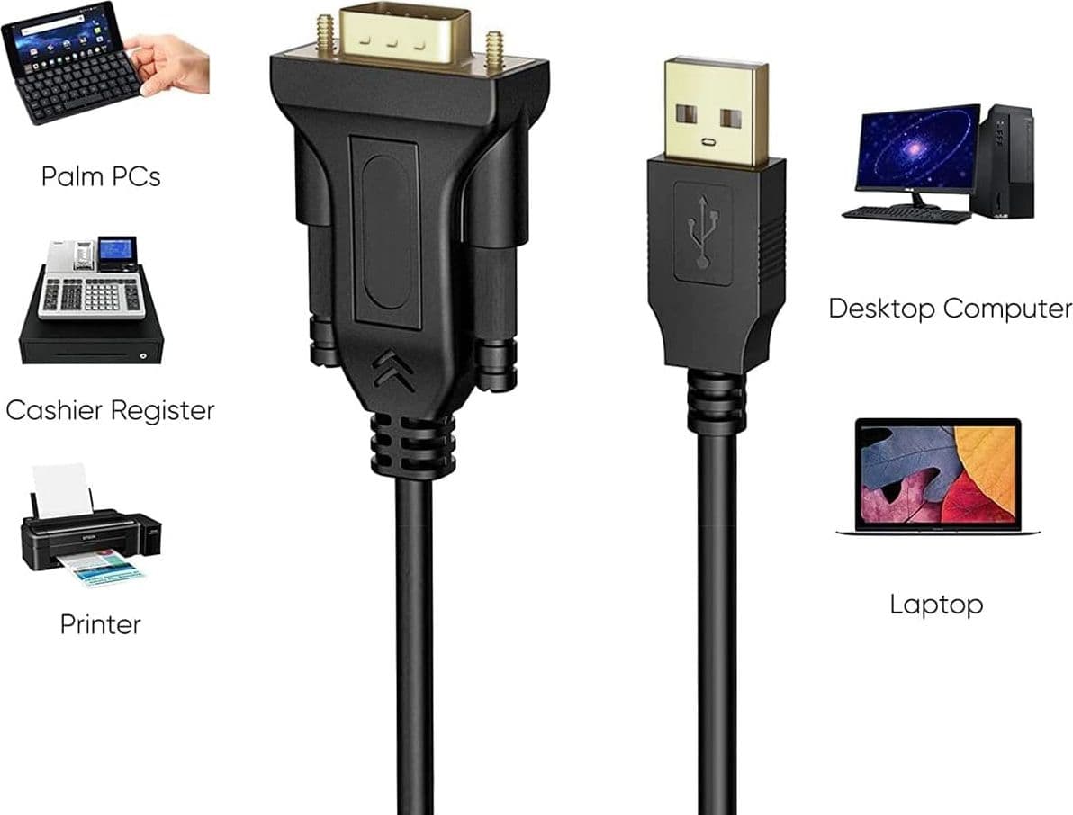 Convertitore Adattatore Techly da USB 2.0 a Seriale Nero - 10