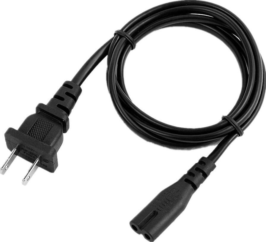 Cavo di Alimentazione C7 F a Spina Americana NEMA 5-15P 1,8m Nero - 8