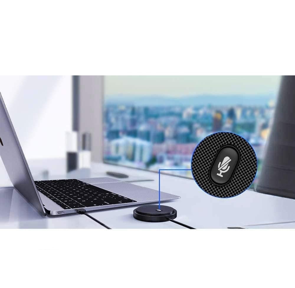 Microfono USB Omnidirezionale da Conferenza con Tasto Muto - 13