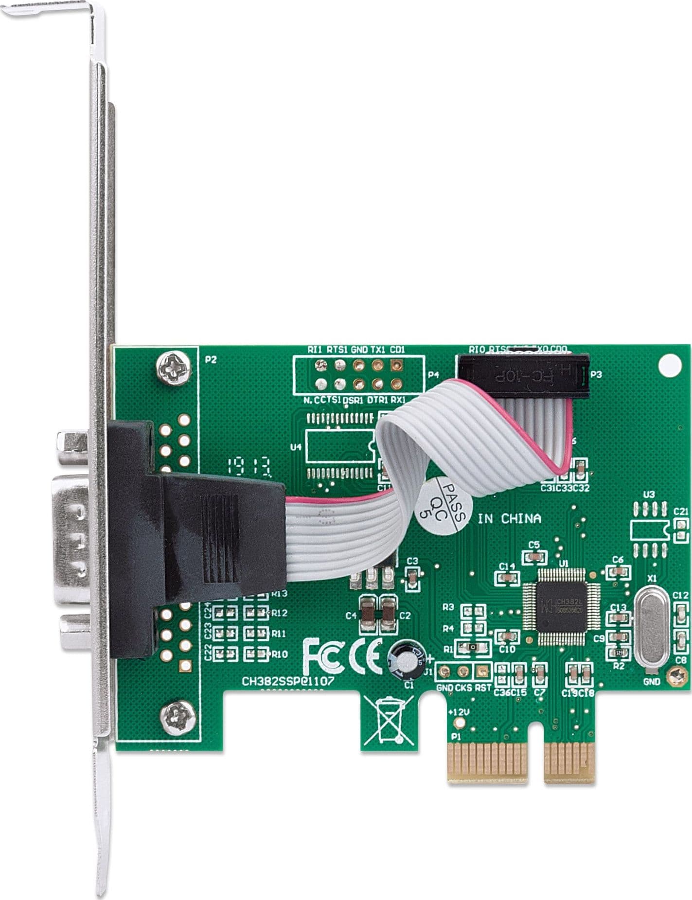 Scheda PCI Express Seriale 1 Porta DB9 M - 15