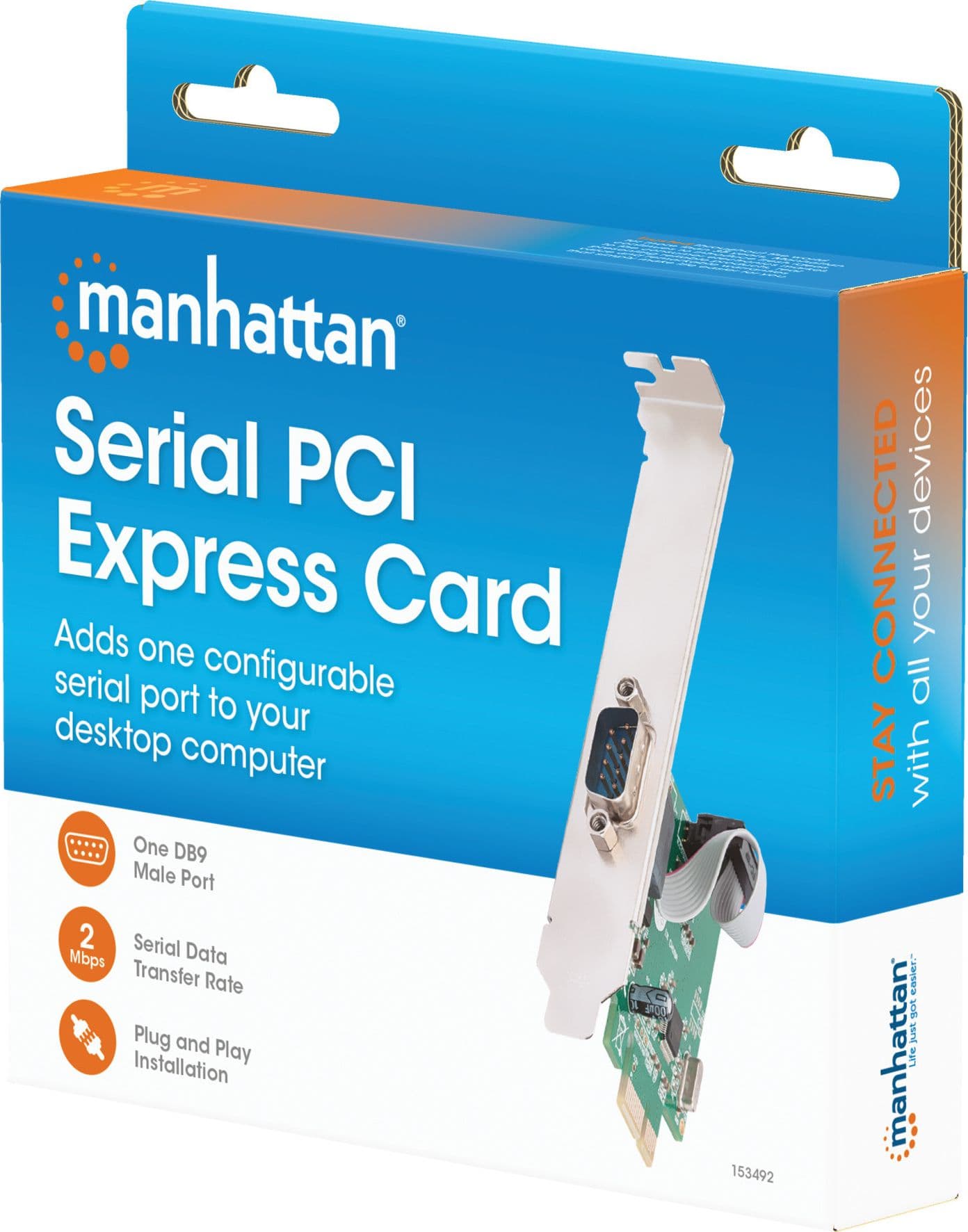Scheda PCI Express Seriale 1 Porta DB9 M - 17