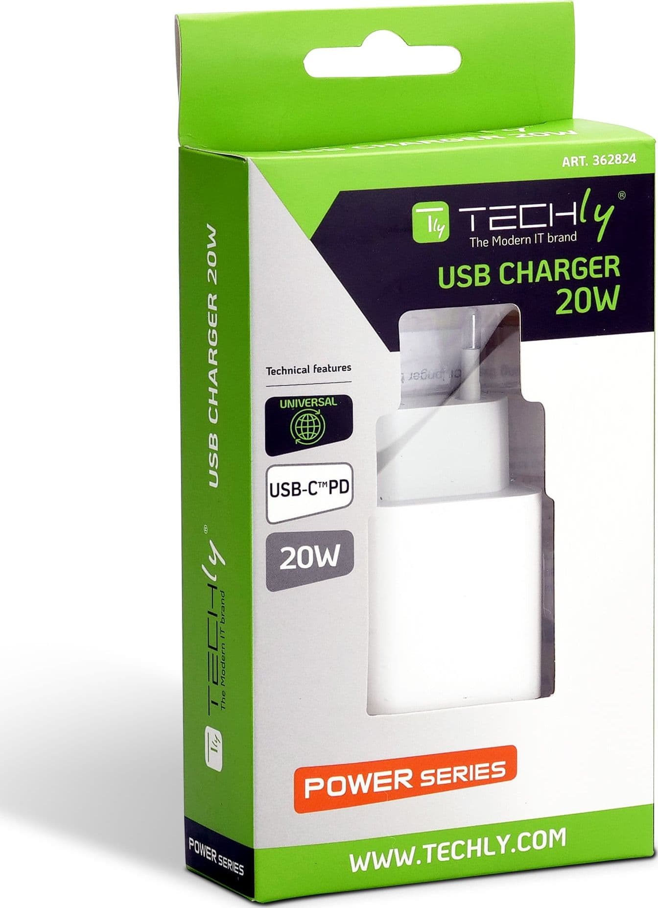 Caricatore Alimentatore USB-C&trade da Muro 20W PD per Smartphone o Tablet - 16