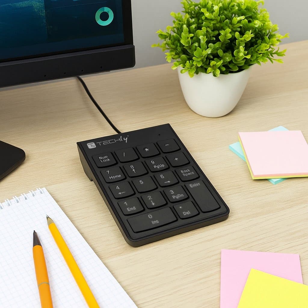 Mini Tastierino Numerico con Cavo USB e 18 Tasti - 14