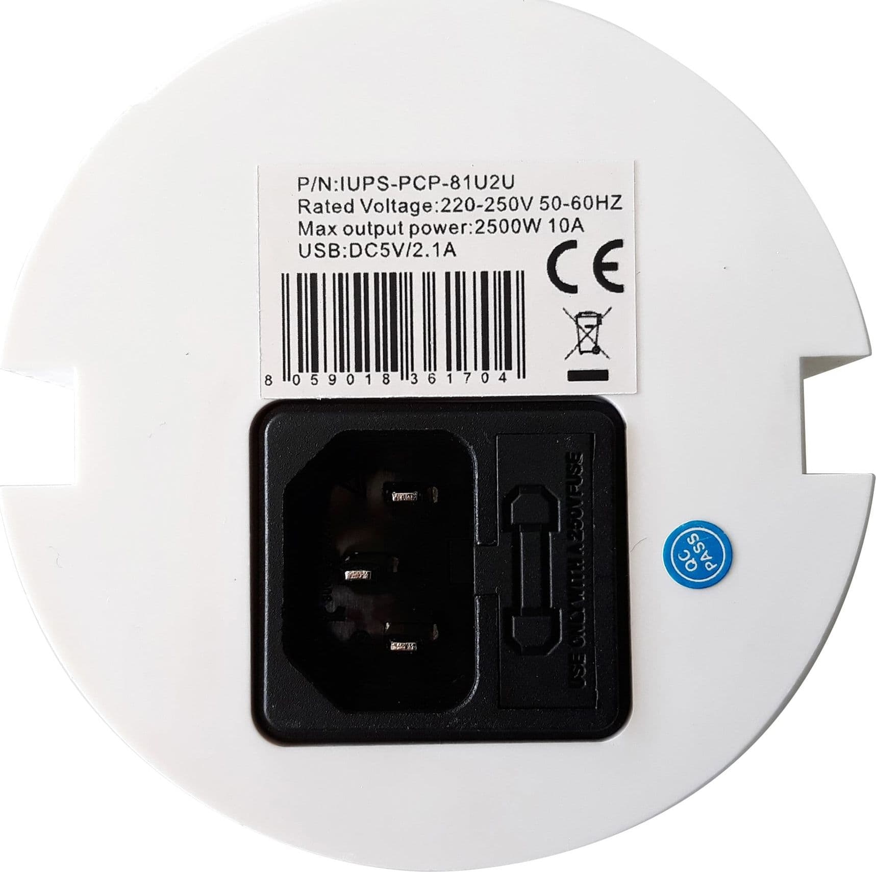 Presa da Scrivania ad Incasso con 2 Prese USB - 16